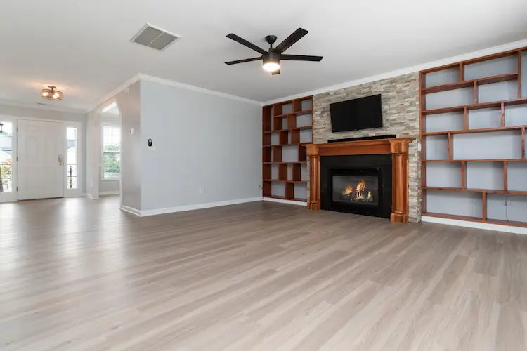 Empty home freshly prepared by move-in cleaning service