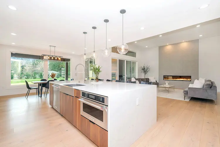 Post-construction cleaning completed in new Cary NC home kitchen